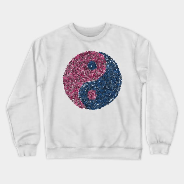 Yin Yang 3 Crewneck Sweatshirt by Abstract Scribbler